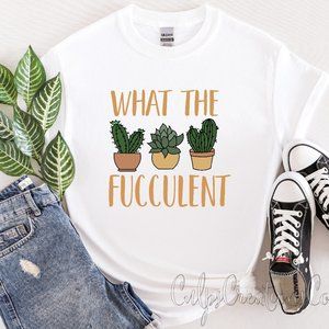 what the fucculent succulent plants humorous relaxed fit short sleeve tee